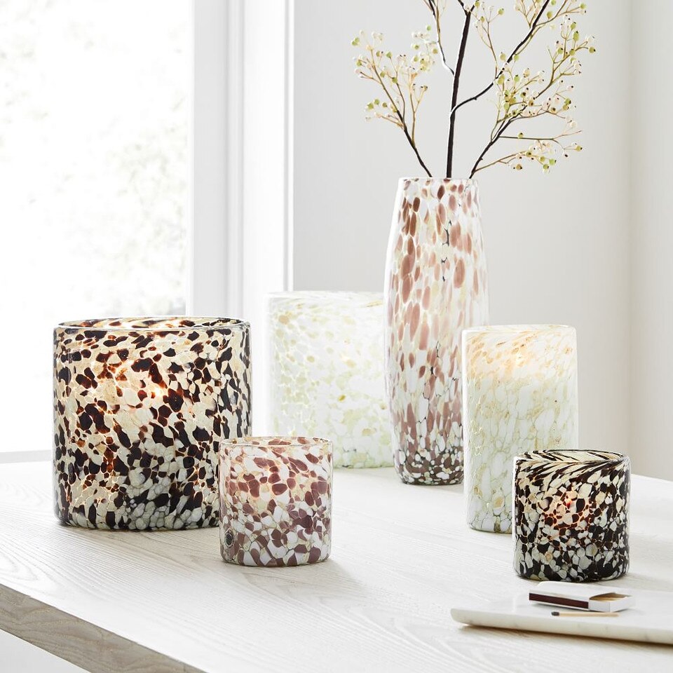 Speckled Mexican Glass Vases West Elm UK